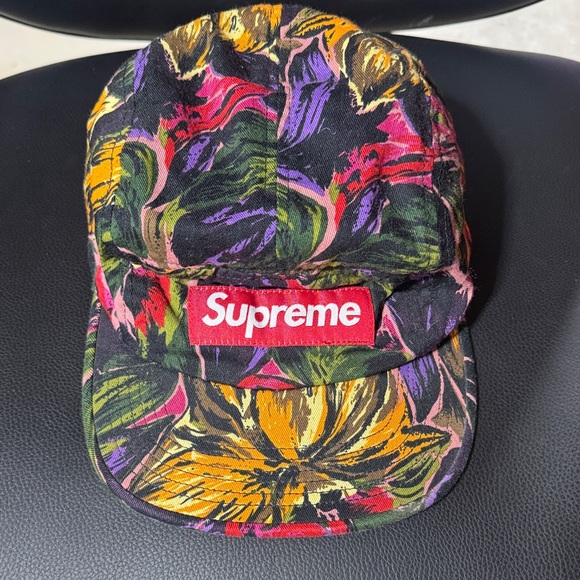 Supreme Painted Floral Camp Cap- Purple - Picture 2 of 5